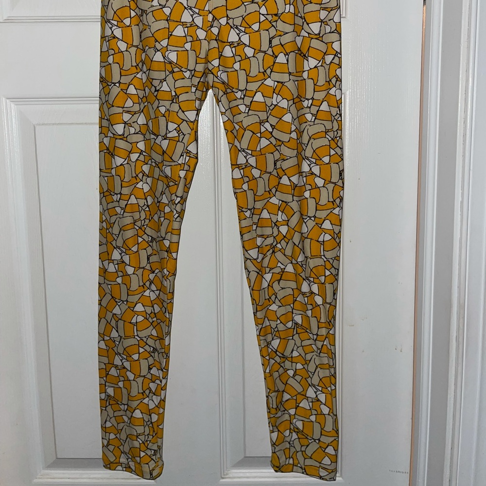 LulaRoe candy corn leggings